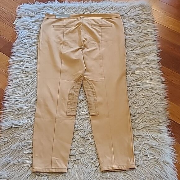 NWT Talbots skinny ankle rayon stretch tan pants size 14 - Picture 8 of 11